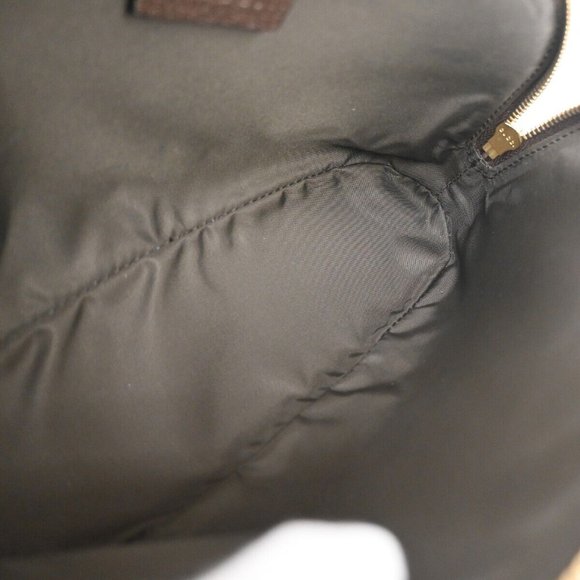 GUCCI Ophidia GG Pattern Cosmetic Pouch Supreme Leather Brown Gold Italy 88RJ376 - Picture 4 of 12